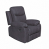Poltrona Chicago reclinabile elettrica tessuto Twist 20 grigio