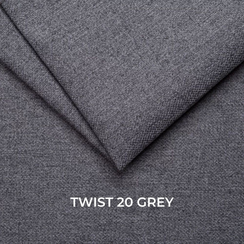 Poltrona Chicago reclinabile elettrica tessuto Twist 20 grigio