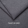 Poltrona Chicago reclinabile elettrica tessuto Twist 20 grigio