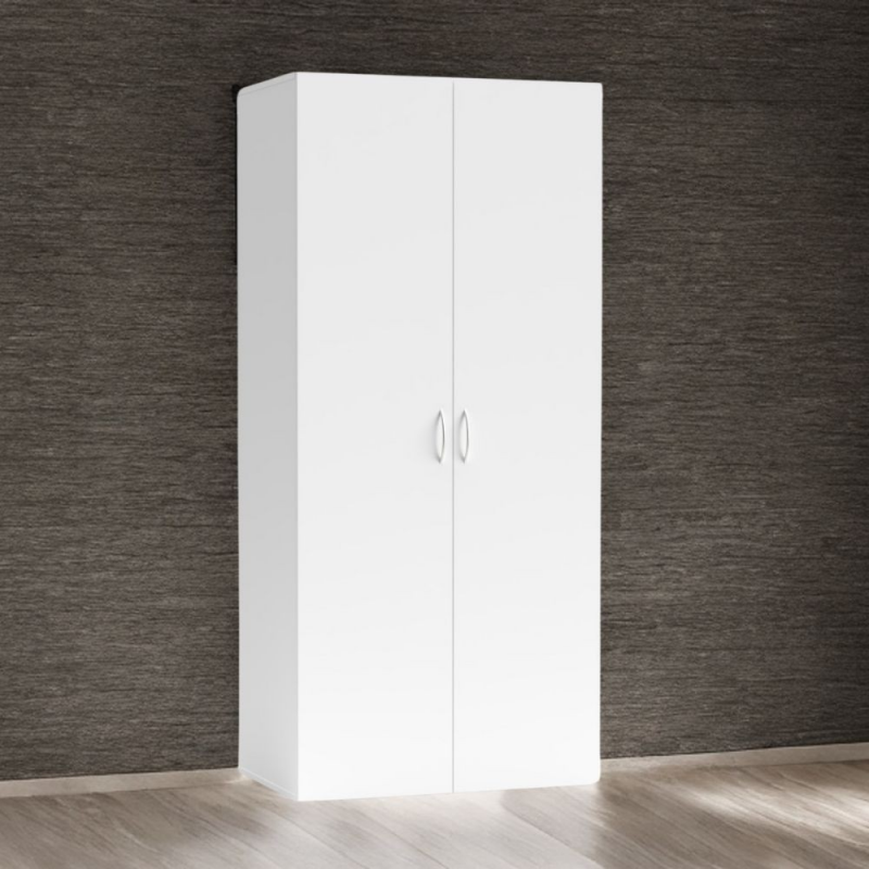 Armadio 2 ante Seba 2 colore bianco pratico e moderno