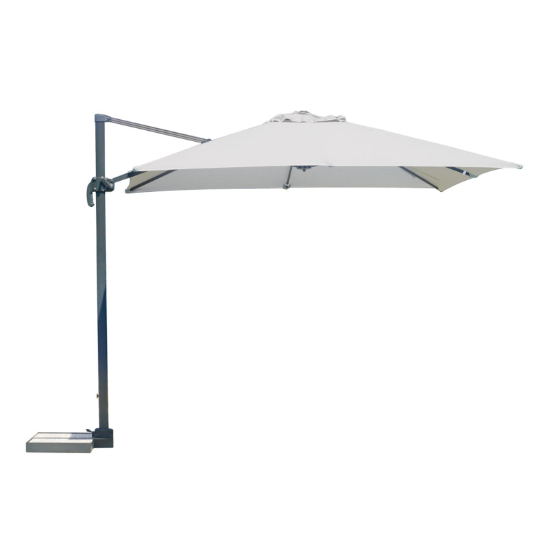Ombrellone Roma 3x3 palo laterale antracite Made in Italy Moia
