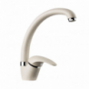 Miscelatore Ginevra canna alta colore avena moderno ed elegante