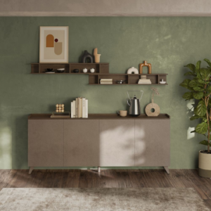 Madia Polan 4 ante bronzo e mercure moderna e capiente