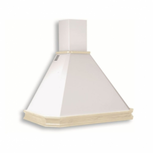 Cappa rustica Samet Mattei90 panna bucciato e massello bianco