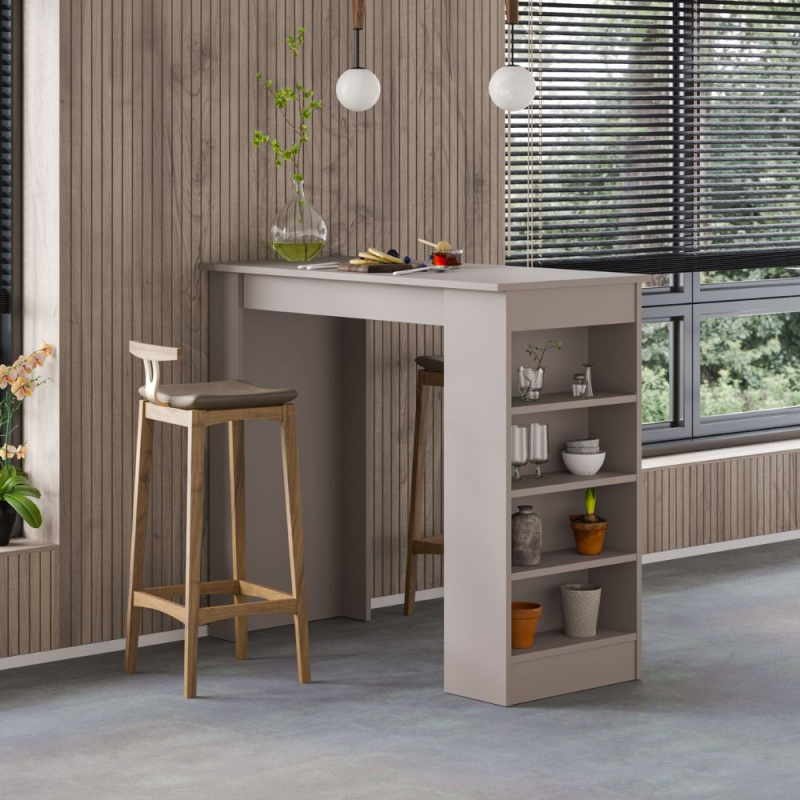 Penisola da cucina Swallow tavolo alto light mocha moderno