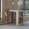 Penisola da cucina Swallow tavolo alto light mocha moderno