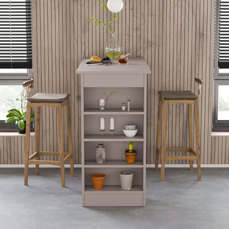 Penisola da cucina Swallow tavolo alto light mocha moderno
