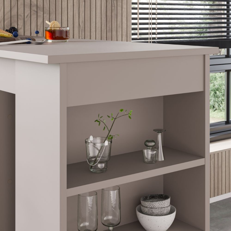 Penisola da cucina Swallow tavolo alto light mocha moderno