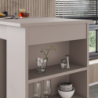 Penisola da cucina Swallow tavolo alto light mocha moderno