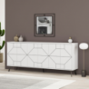 Madia 6 ante Dune 183 cm colore bianco moderna e capiente