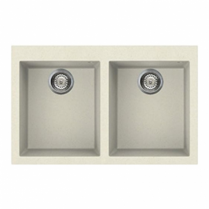 Lavello Smeg VZ3434P panna 79x50 cm 2 vasche pratico e raffinato