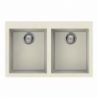 Lavello Smeg VZ3434P panna 79x50 cm 2 vasche pratico e raffinato