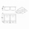 Lavello Smeg VZ3434P panna 79x50 cm 2 vasche pratico e raffinato