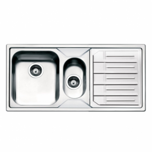 Lavello semifilo Smeg LP102D2 inox 100x50 1 1/2 vasca gocciolatoio