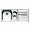 Lavello semifilo Smeg LP102D2 inox 100x50 1 1/2 vasca gocciolatoio