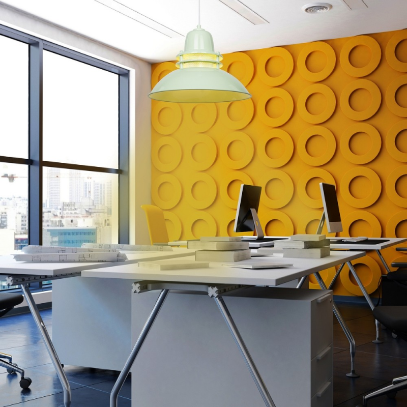 Lampada da soffitto Tibet ASZ0873 verde menta moderna e luminosa