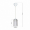 Lampada da soffitto Optical ASZ1025 paralume plastica trasparente