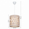 Lampada da soffitto Summer ASZ1179 intagli colore beige moderna
