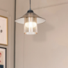 Lampada da soffitto Inka ASZ1464 paralume plastica ambrata design