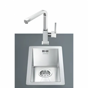 Lavello Smeg VQ20 una vasca 26,7x46,4 cm filotop inox moderno