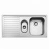 Lavello Smeg LL102S2 semifilo 100x50 cm 1 1/2 vasca inox moderno