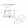 Lavello Smeg LL102S2 semifilo 100x50 cm 1 1/2 vasca inox moderno