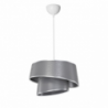 Lampada da soffitto Lima MDL5132 paralume tessuto grigio moderna