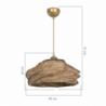Lampada da soffitto Risa MDL4940 carta intrecciata rustica design