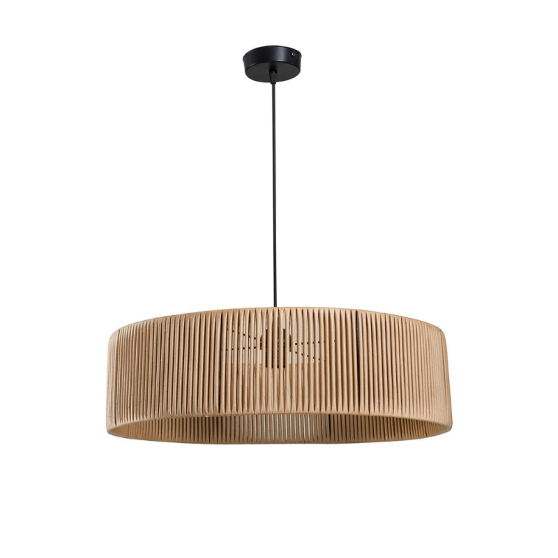 Lampada da soffitto Roya ASZ1747 carta intrecciata effetto bamboo