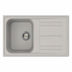 Lavello Smeg LZ791AL alluminio 79x50 cm 1 vasca gocciolatoio