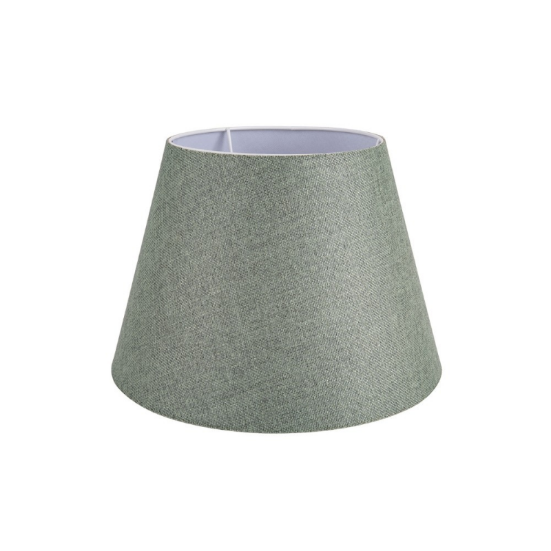 Lampada da tavolo Pikoro2638 paralume verde base rovere moderna