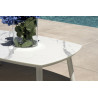 Salotto Cadice Alluminio Bianco Bracciolo Effetto Legno Moia
