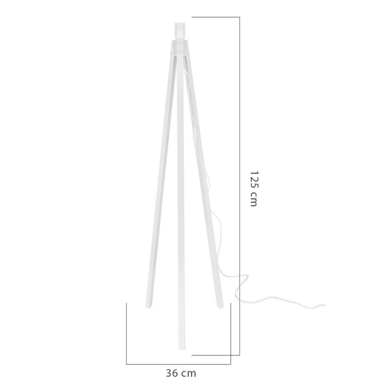 Lampada da terra Rodibi3012 piantana bianca paralume rosa moderna