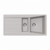 Lavello Smeg LS102AL 100x50 cm 1+1/2 vasche gocciolatoio alluminio