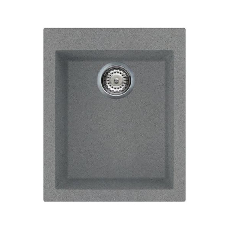 Lavello monovasca Smeg VZ40TT fragranite titanio 40 cm moderno
