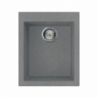 Lavello monovasca Smeg VZ40TT fragranite titanio 40 cm moderno