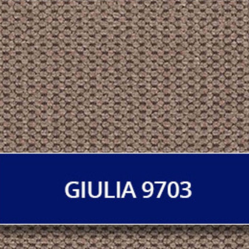 Divano recliner Boston 2 posti elettrico in tessuto giulia 9703 cappuccino