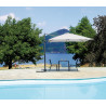 Ombrellone Roma 3x3 palo laterale antracite Made in Italy Moia