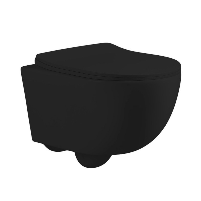 WC sospeso 48.5 cm Nero Opaco | levante shop