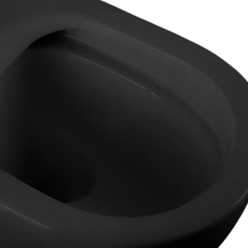 WC sospeso 48.5 cm Nero Opaco | levante shop
