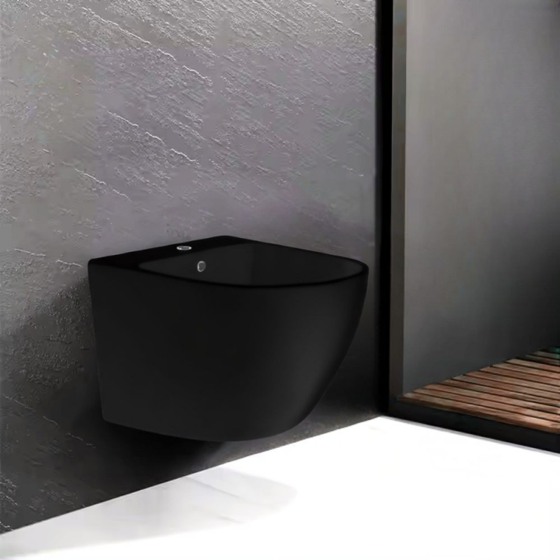 Bidet sospeso 48.5 cm Nero Opaco | levante shop
