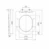 Copriwater T-Cover nero opaco moderno universale bagno