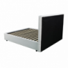 Letto singolo Ascoli contenitore ecopelle bianco moderno