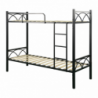 Letto a castello Wind con struttura in metallo nero