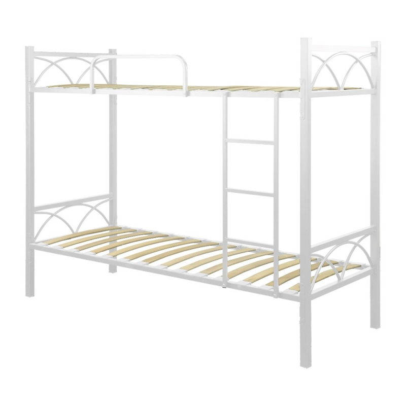 Letto a castello Wind bianco – Struttura in metallo robusta