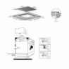 Piano cottura induzione incasso Master Kitchen MKHI604BK 4 zone nero