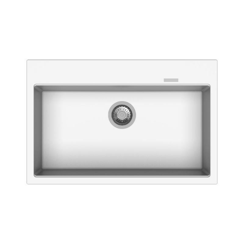 Waltz 78x51 lavello una vasca bianca moderno cucina resistente