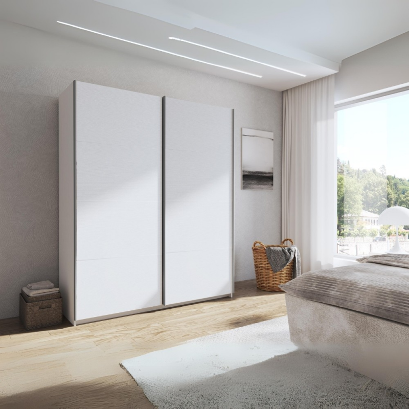 Armadio Corrent180 2 ante scorrevoli colore bianco moderno