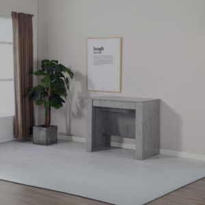 Consolle allungabile Ofelia grigio salvaspazio moderna