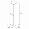 Colonna bagno 30 cm Rovere Africa | levante shop